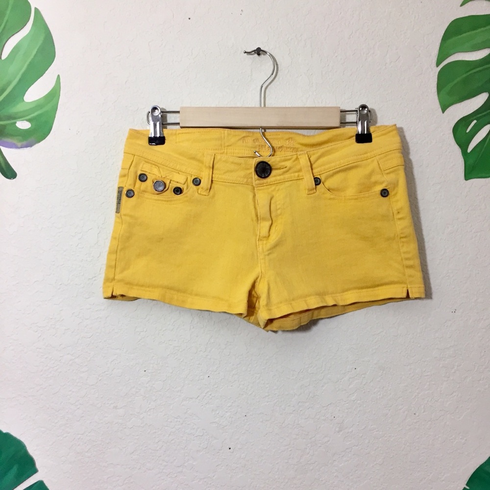 Vibrant Yellow Jean Shorts Size 5/6